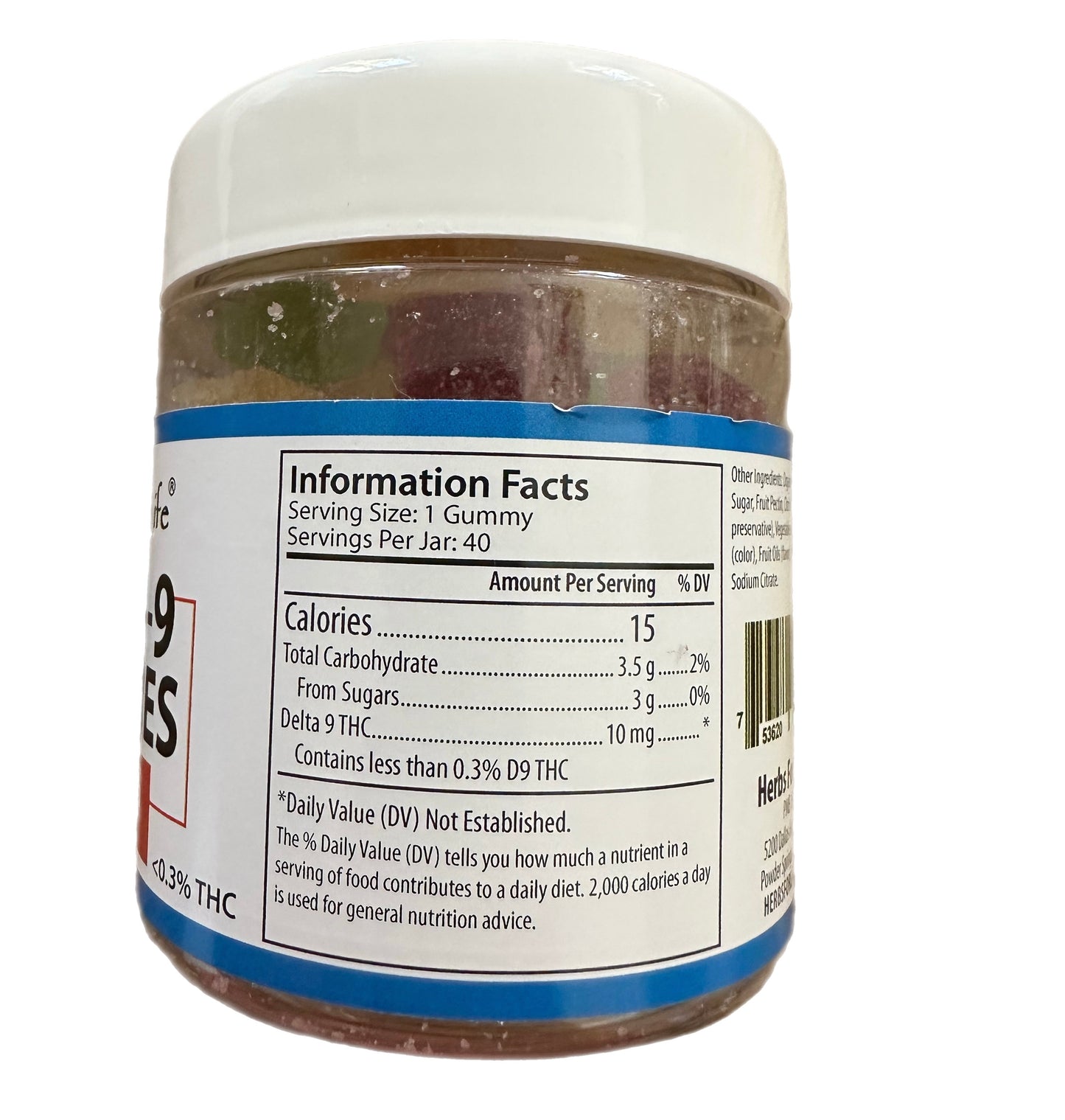 Herbs For Life Delta 9 Gummies 40 Ct
