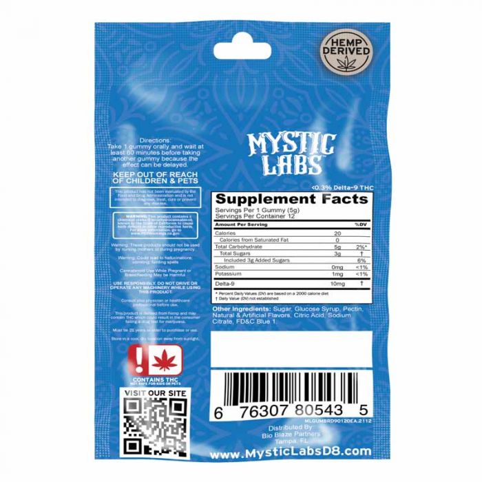 Mystic Labs Delta 9 10ct Gummy