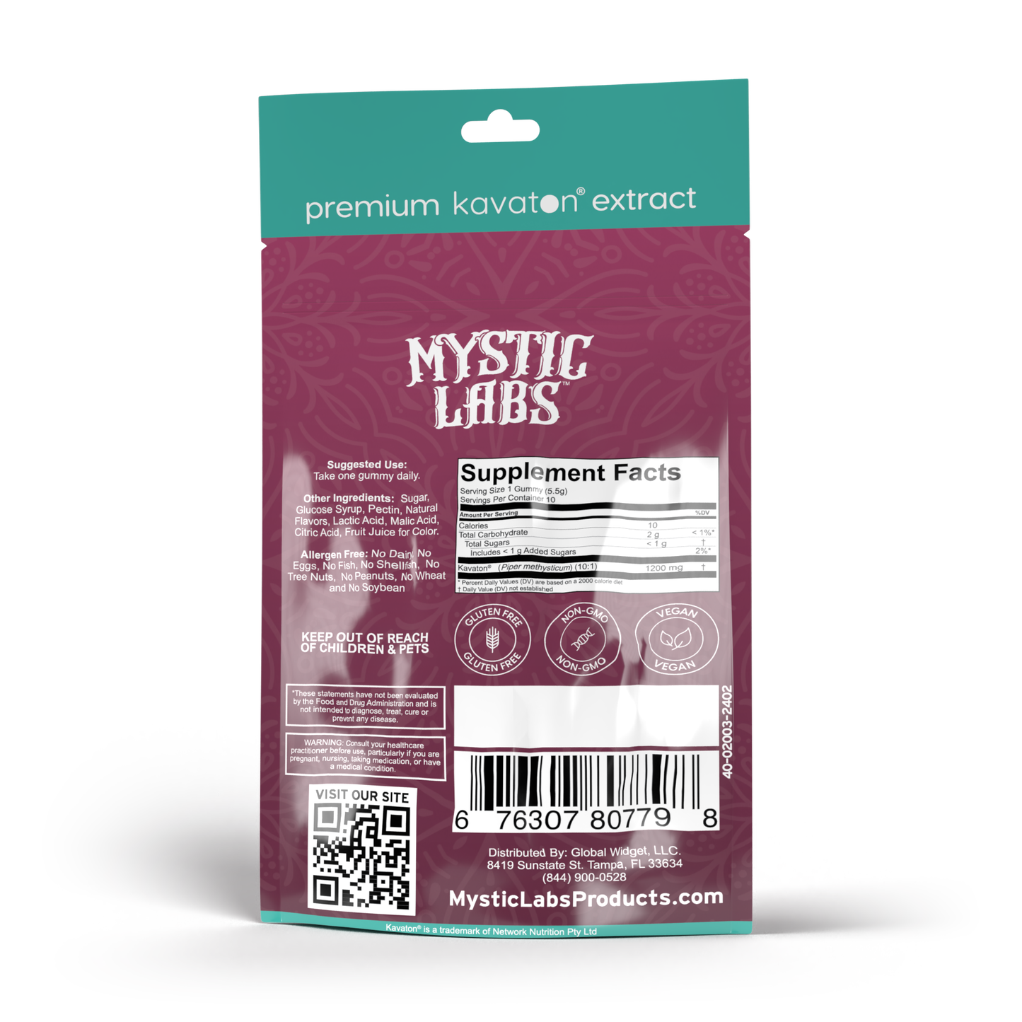 Mystic Labs Kava Kava Gummies